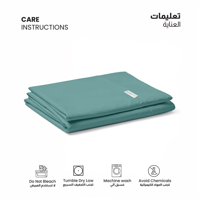Flat Sheet Soft Single 160x220cm-Teal