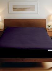 Super Soft Single Fitted Sheet 90x200+20 CM Violet with Deep Pockets - Cotton Home