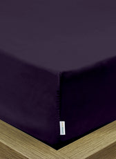 Super Soft Single Fitted Sheet 90x200+20 CM Violet with Deep Pockets - Cotton Home