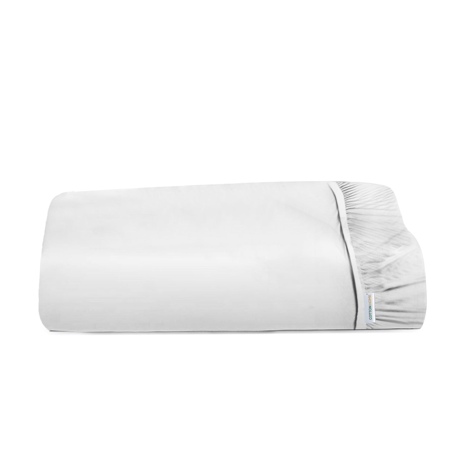 Premium Quality Super Soft White Fitted sheet 120x200+25 cm with Deep Pockets