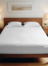 3 Piece Fitted Sheet Set Super Soft White Single Size 120x200+25cm with 2 Pillow Case - Cotton Home