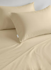 Egyptian Cotton Double Size Beige Fitted Sheet 120X200+25CM with Pillow case - Cotton Home