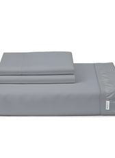 Egyptian Cotton King Size Silver Fitted Sheet 200X200+30CM with Pillow Case - Cotton Home