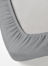 Egyptian Cotton King Size Silver Fitted Sheet 200X200+30CM with Pillow Case - Cotton Home