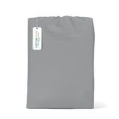 100% Cotton 3PC Fitted Sheet 200X200+30CM Cotton Home Sateen Silver