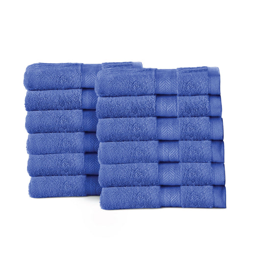 Cotton Face Towel 30x30 CM 12 Piece Set-Soft Feel, Quick Dry, Highly Absorbent Durable Towels