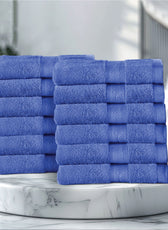 Cotton Face Towel 30x30 CM 12 Piece Set-Soft Feel, Quick Dry, Highly Absorbent Durable Towels - Cotton Home