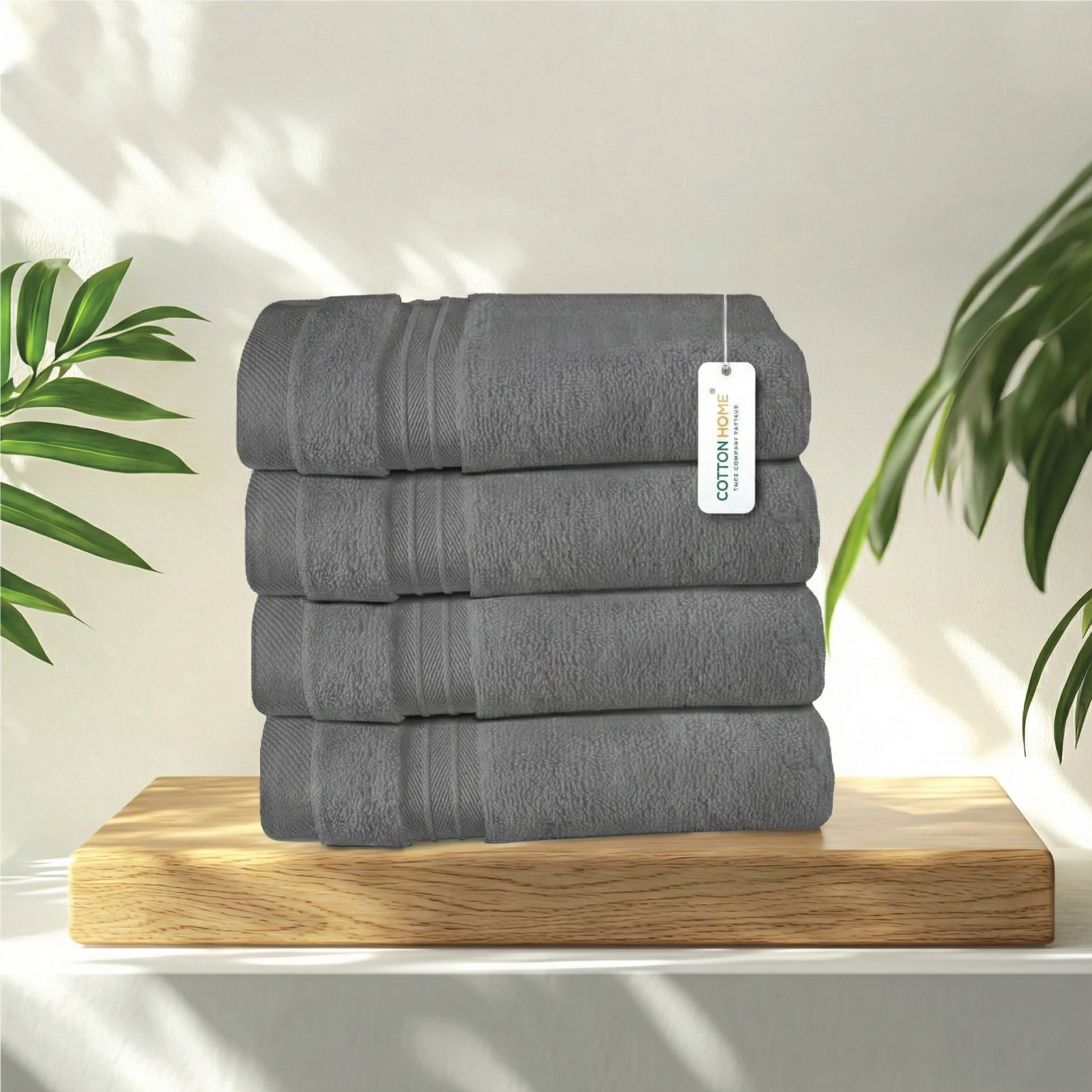 Cotton Face Towel 30x30 CM 4 Piece Set-Soft Feel, Quick Dry, Highly Absorbent Durable Towels