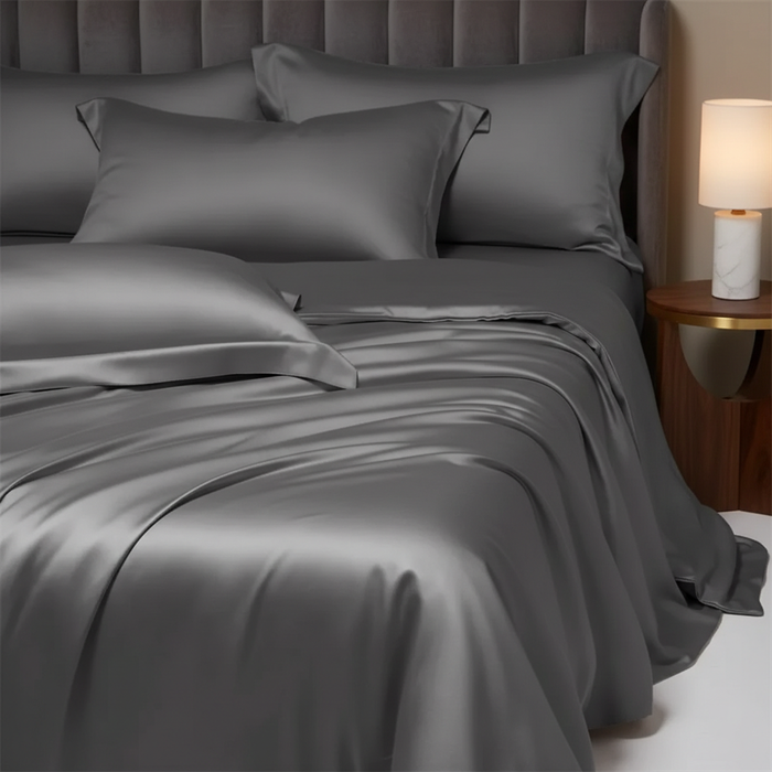 6PC Duvet Cover Set 220x240cm Silk