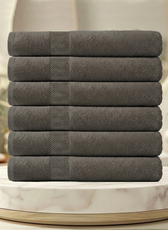 Cotton Bath Sheet 90x180CM 6 Piece Set-Soft Feel, Quick Dry, Highly Absorbent Durable Towels
