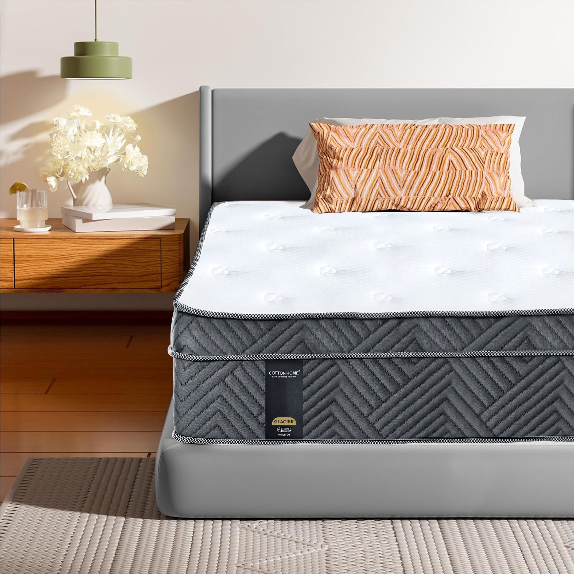 Cotton Home Glacier Memory Foam Pocket Spring Mattress King