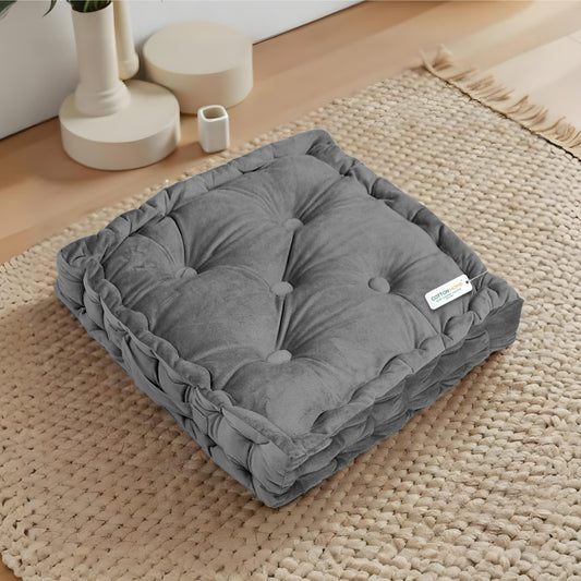 Serenity Velvet Multipurpose Seat Cushion 40x40cm Square Shape Seating