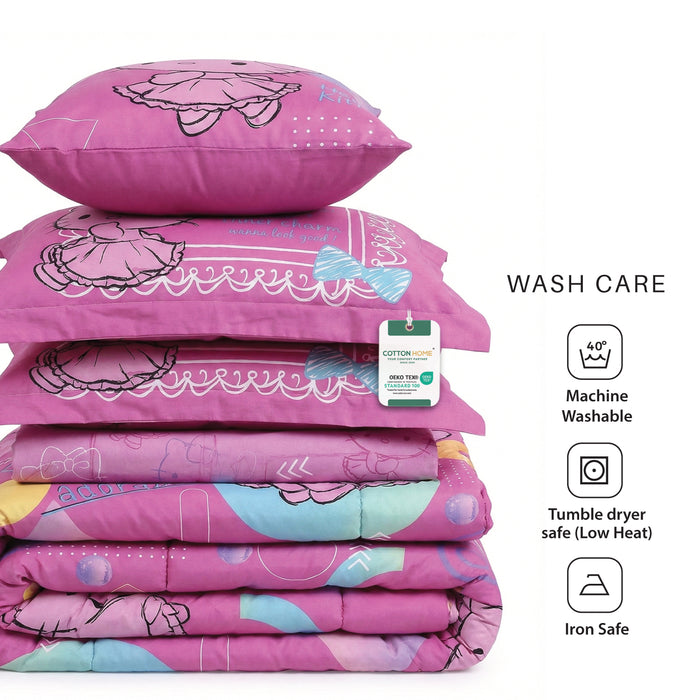Hello Kitty Kids Bedding Set – 5 Piece Comforter Set