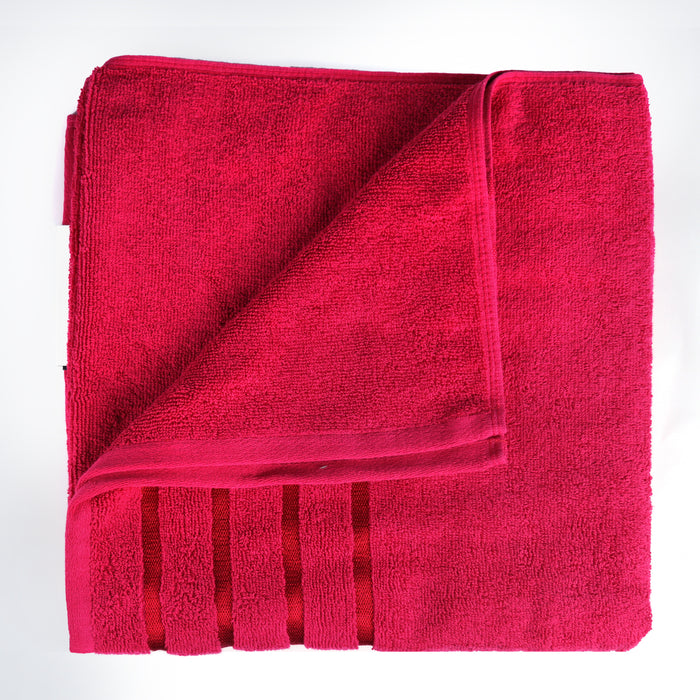 100% Cotton Aqua Breeze Bath towel 70x140 CM 1 Piece - Hot Pink