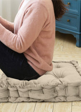 Serenity Velvet Multipurpose Seat Cushion 40x40cm Square Shape Seating - Cotton Home
