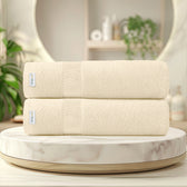 Cotton Bath Towel 70x140 CM 2 Piece Set-Soft Feel, Quick Dry, Highly Absorbent Durable Towels