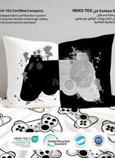 Kids Duvet Cover Set 3 Pcs - Joystick Print | 135x220cm | Microfiber | Cotton Home - Cotton Home