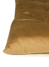Velvet Slip Free Tufted  Chair Cushion Khaki 40x40cm - Cotton Home