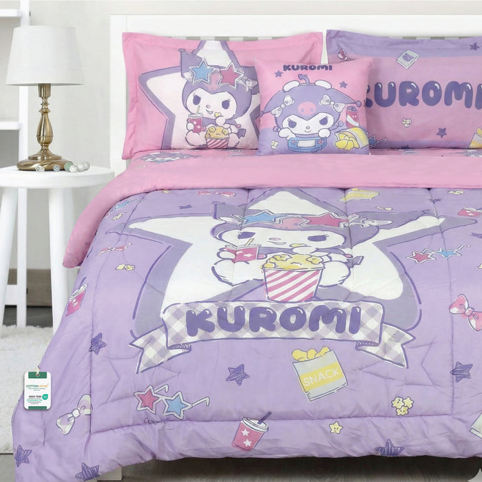 Kuromi Kids Bedding Set – 5 Piece Comforter Set