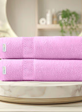 Cotton Bath Towel Pack of 2 Soft Feel, Quick Dry, Highly Absorbent Durable Towels - Cotton Home