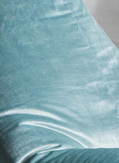 Adult Velvet Sky Blue Lazy Bean Bag Chair - Cotton Home