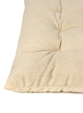 Velvet Slip Free Tufted  Chair Cushion Light Beige 40x40cm - Pack of 2 - Cotton Home