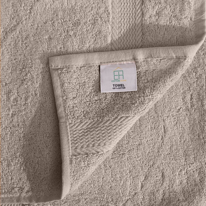 Cotton Home Ultimate Towel Collection - 6 Piece Bundle Light Brown