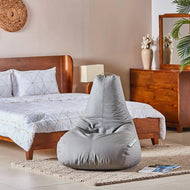 Adult Tear Drop Bean Bag Chair Grey 90x90cm