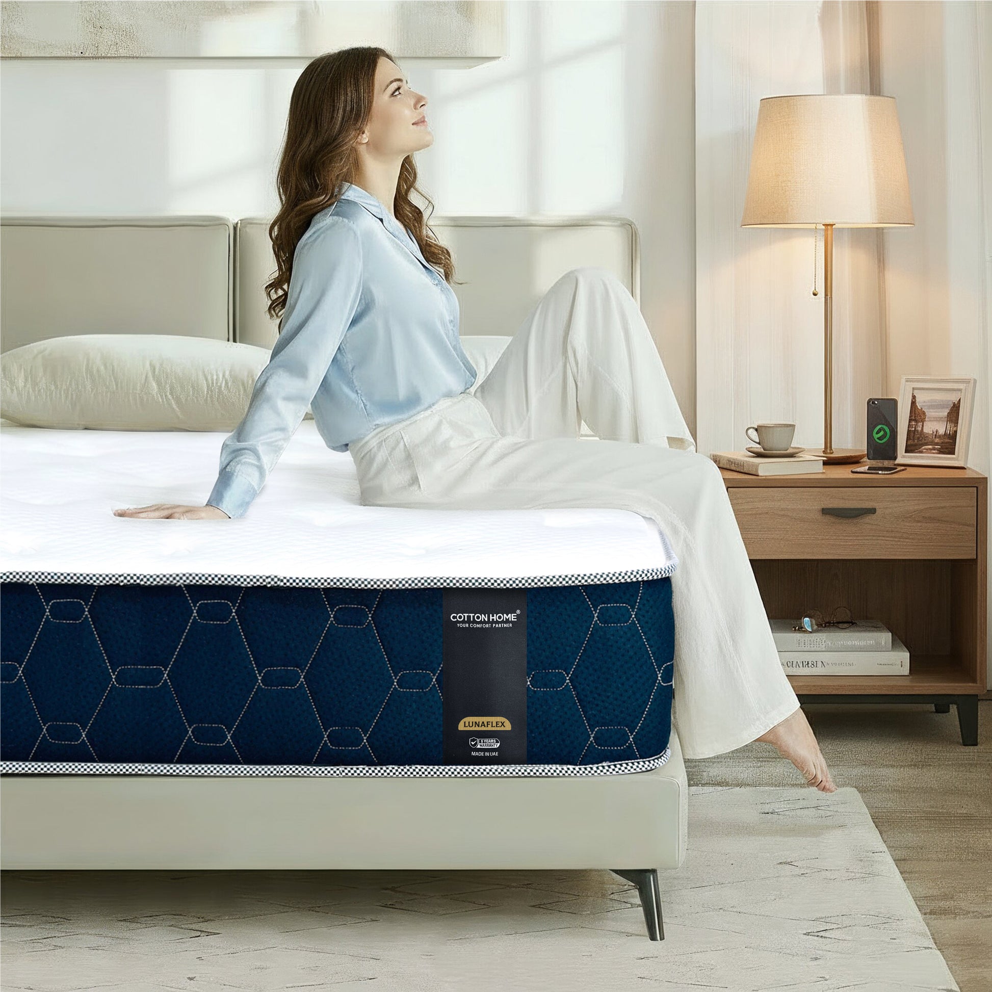Cotton Home Lunaflex Pocket Spring Plush Mattress Single