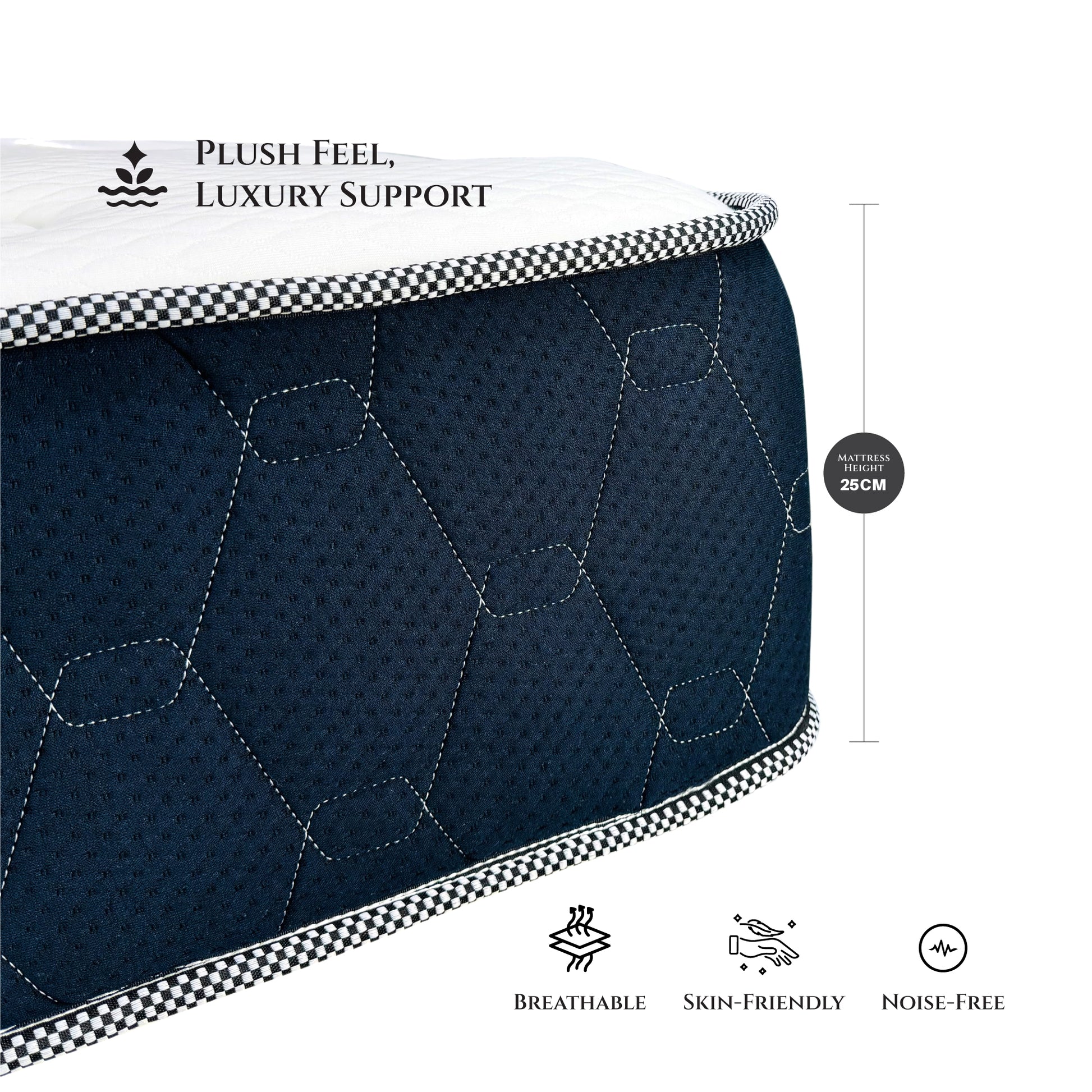Cotton Home Lunaflex Pocket Spring Plush Mattress Single