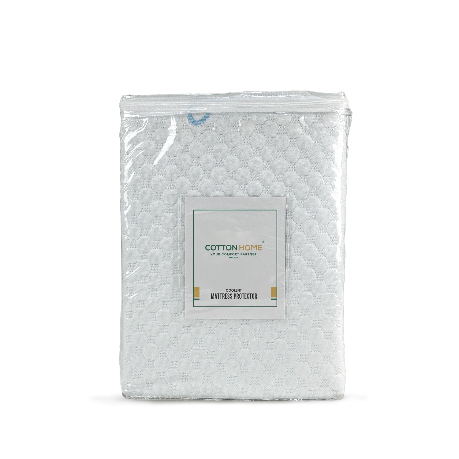 Premium Coolent Mattress Protector 160x200+35CM | Breathable & Waterproof by Cotton Home