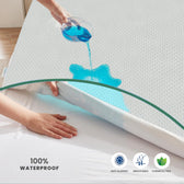 Premium Cooling Mattress Protector 200x200+35CM | Breathable & Waterproof by Cotton Home