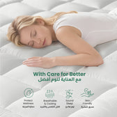 Mattress Topper Extra Thick 100x200+10cm White