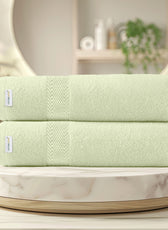 Cotton Bath Sheet 100x150 CM 2 Piece Set-Soft Feel, Quick Dry, Highly Absorbent Durable Towels - Cotton Home