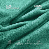 Flannel Blanket Queen 220x240cm Suitable for All Seasons, Warm Throw Blanket  - Mint green