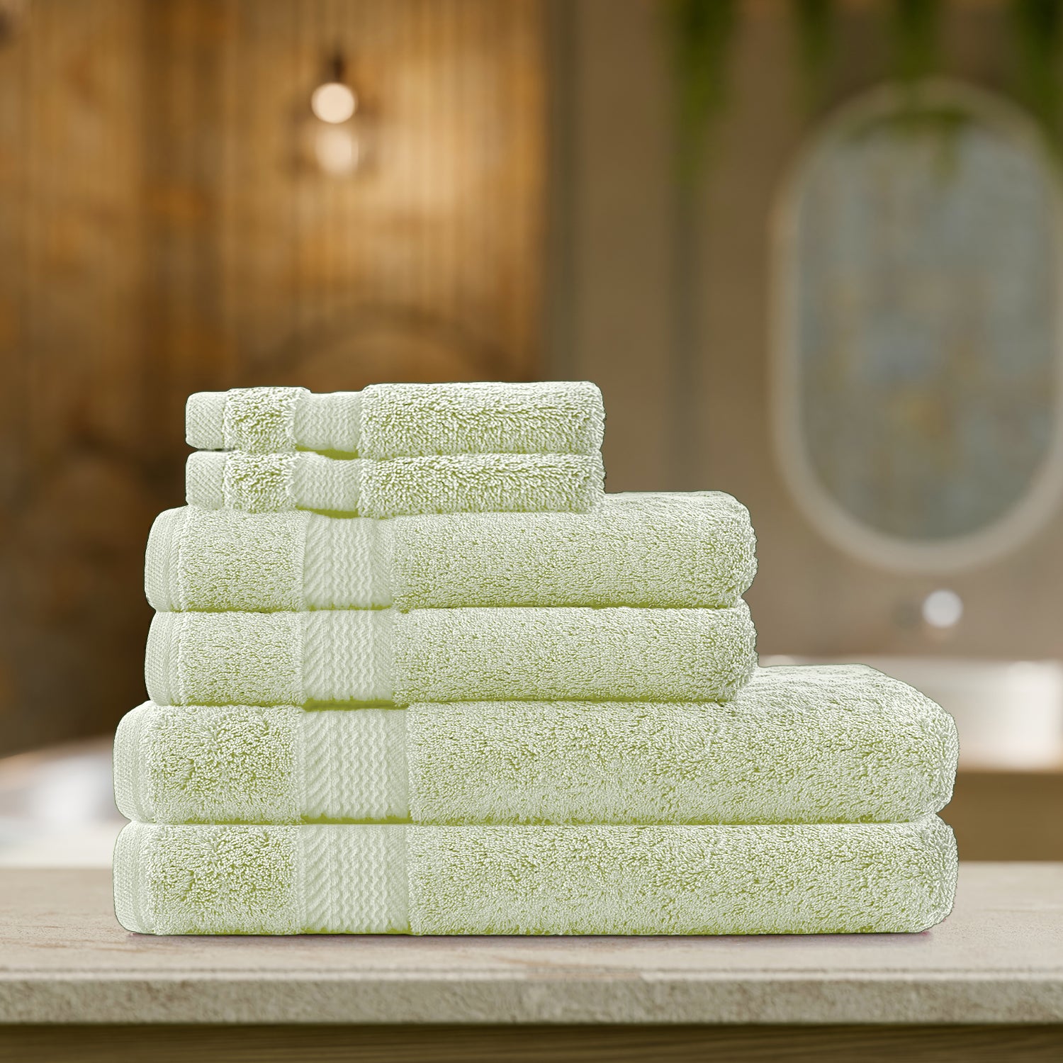 Cotton Home Ultimate Towel Collection - 6 Piece Bundle Mint