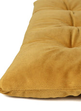 Velvet Slip Free Tufted  Chair Cushion Mustard 40x40cm - Pack of 2 - Cotton Home