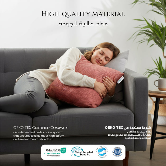 Dormella 2-in-1 Cushion with Blanket 40x40cm Cushion with 220x240cm Blanket Pink