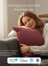 Woman Hugging Cushion with 160x220cm Blanket 
