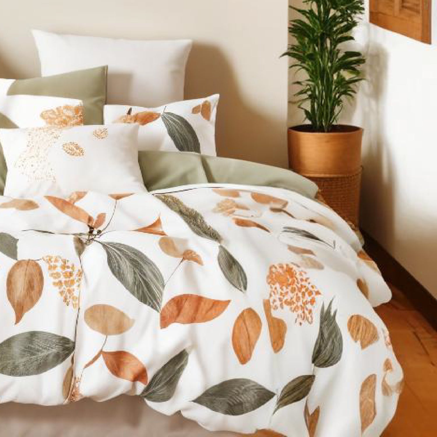 Botanical Duvet Cover King Size 6pcs set 220x240cm