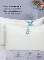PU Laminated Waterproof Pillow Protector 50 X 75 CM - 1 Piece, White
