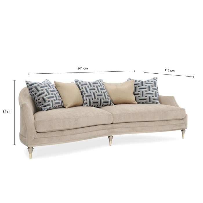 Parries 8 seater sofa with Upholstery Fabric
