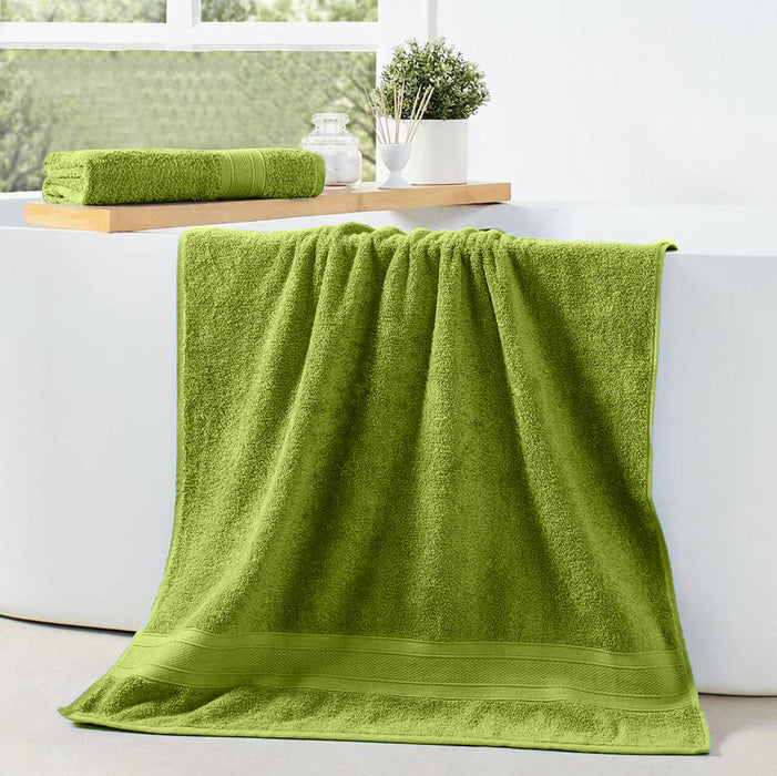 Cotton Bath Towel 70x140 CM 1 Piece, Parrot Green