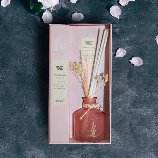 Cotton Home Reed Diffuser Set For Bedroom Living Room Office - Penoy Petal