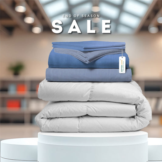 End of Season Comfort Combo – 7PC Duvet Cover Set with Duvet 220x240cm at Special Offer!