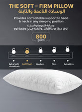 Beverly Quilted Pillow Cotton Pillow 50x70cm - Cotton Home