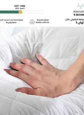 Beverly Quilted Pillow Cotton Pillow 50x70cm - Cotton Home