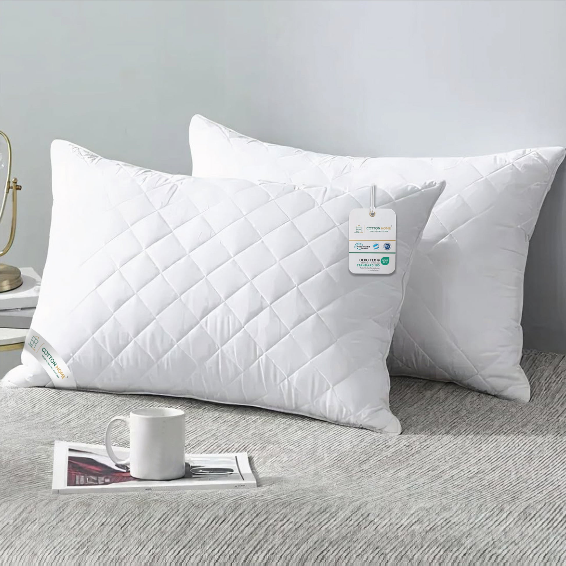 Buy Four Seasons Quilted Pillow Bed Pillows for Sleeping Hotel