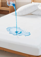 PU Laminated Waterproof Mattress Protector 160x200+35cm with Deep Pocket
