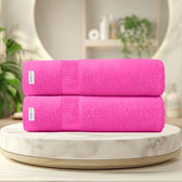 Cotton Bath Towel 70x140 CM 2 Piece Set-Soft Feel, Quick Dry, Highly Absorbent Durable Towels